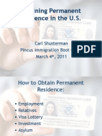 Obtaining Permanent Residence in the US