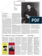 Le Monde Des Livres - Artaud (17 Nov 2006)