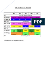 Timetable 2014-2015 - Mrs Lafontaine