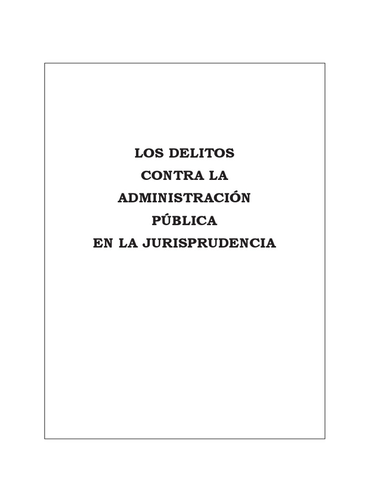 Los Delitos Contra Administracion Publica PDF | PDF | Derecho penal ...