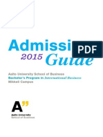 Bscba Admission Guide 2015 Aalto Mikkeli Campus