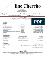 Performance Resume (Updated 2 4 2015)