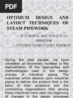 OPTIMUM DESIGN AND LAYOUT TECHNIQUES OF STEAM PIPEWORK