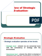 Overview of Strategic Evaluation