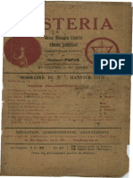 Mysteria Année 1 Volume 1 Janvier 1913