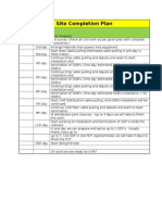 Site Completion Plan