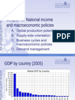 Chapter III: National Income and Macroeconomic Policies