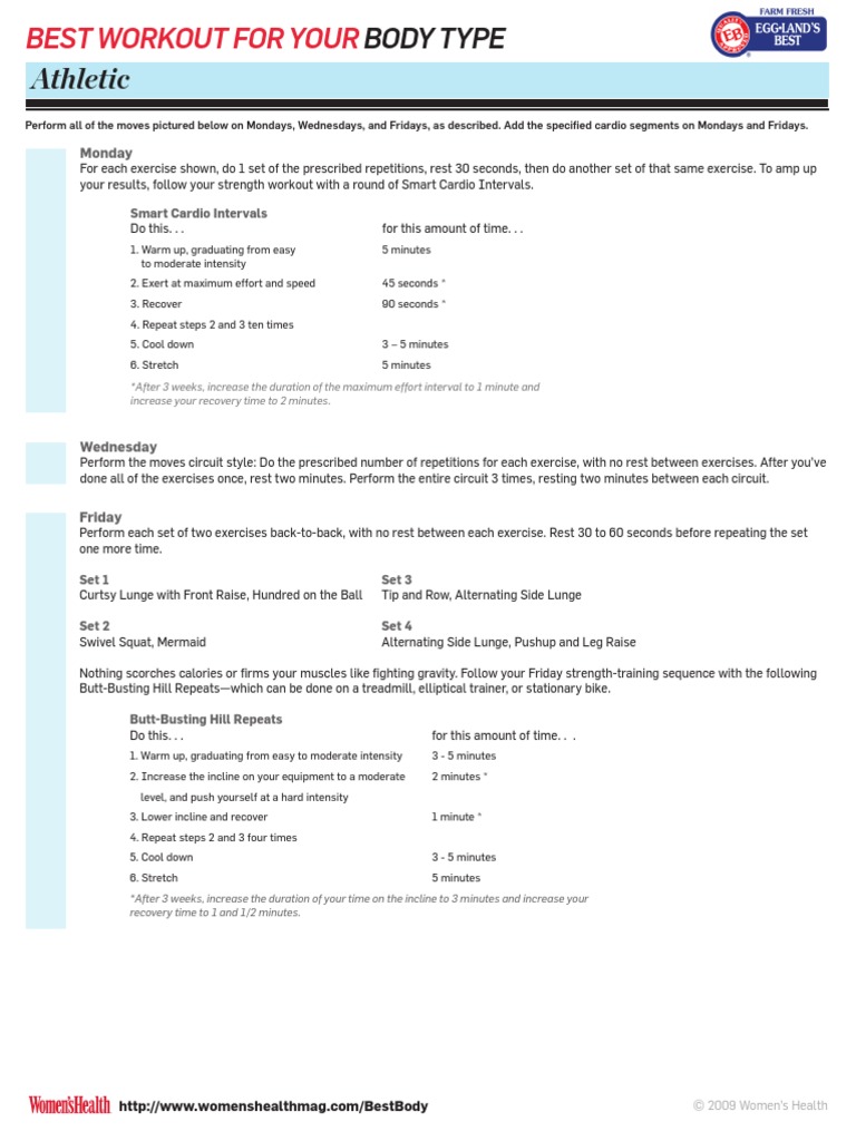 Best Athletic Workout | PDF | Musculoskeletal System | Human Anatomy