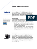 Dell Computers and Direct Distribution