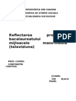 Reflectarea Problemei Bacalaureatului În Mijloacele Mass-media (Televiziune)- The BLACK PEARL