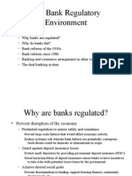 The Bank Regulatory Environment: - Outline