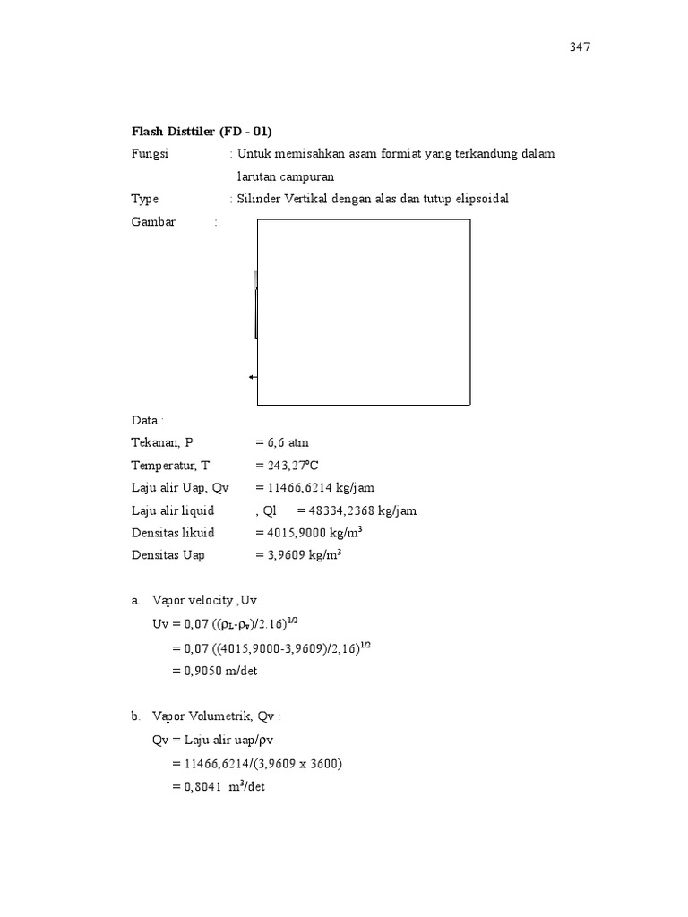 Flash Distiller Design Specifications | PDF