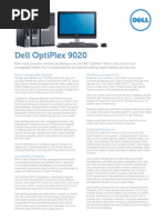 Dell OptiPlex 9020 Spec Sheet Final V2 G13001038