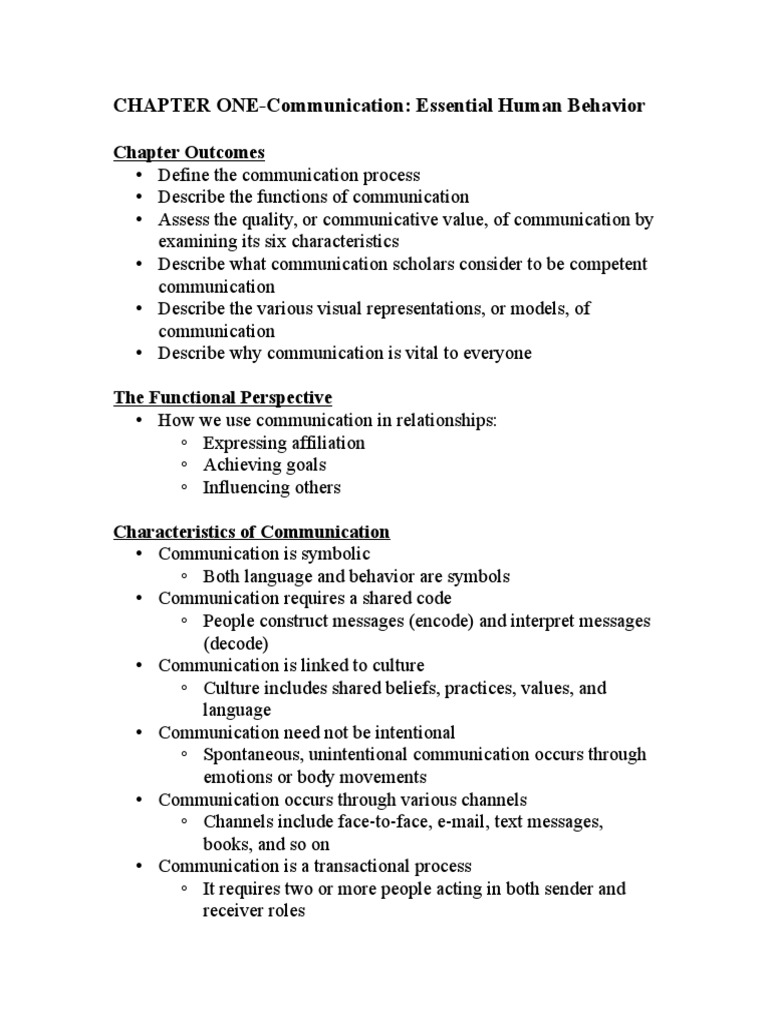 Real Communication Chapter One Notes | PDF | Career & Growth