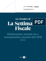 Dichiarazione Iva 2015