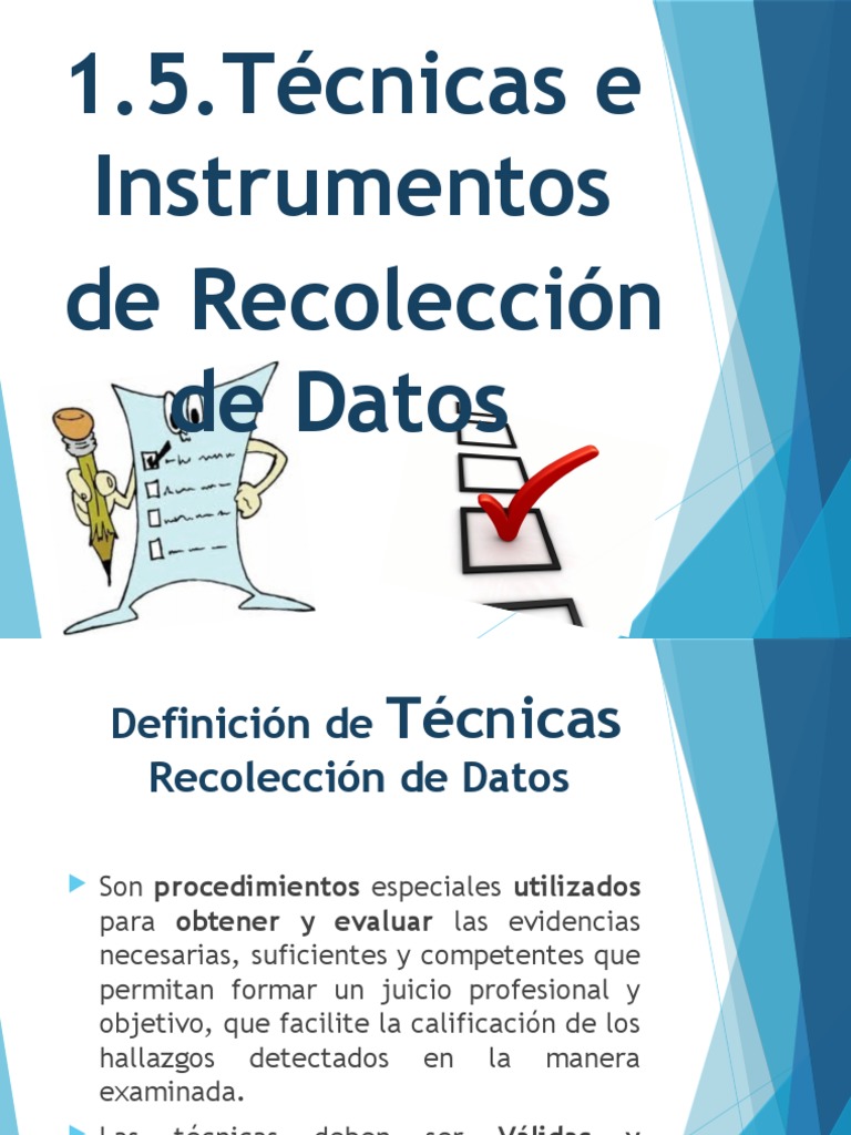 Tecnicas e Instrumentos de Recoleccion de Datos | PDF | Cuestionario ...