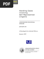 Handling Cases Involving Self-Represented Litigants - A Benchguide For Judicial Officers - Judicial Council of California Center For Families, Children & The Courts