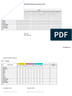 Borang Analisa Kehadiran 2014