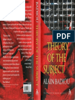 Badiou Theory of the Subject