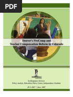 Download Denvers ProComp and Teacher Compensation Reform in Colorado by Independence Institute SN25504040 doc pdf