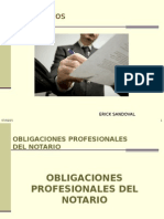 Obligaciones del notario en el instrumento público