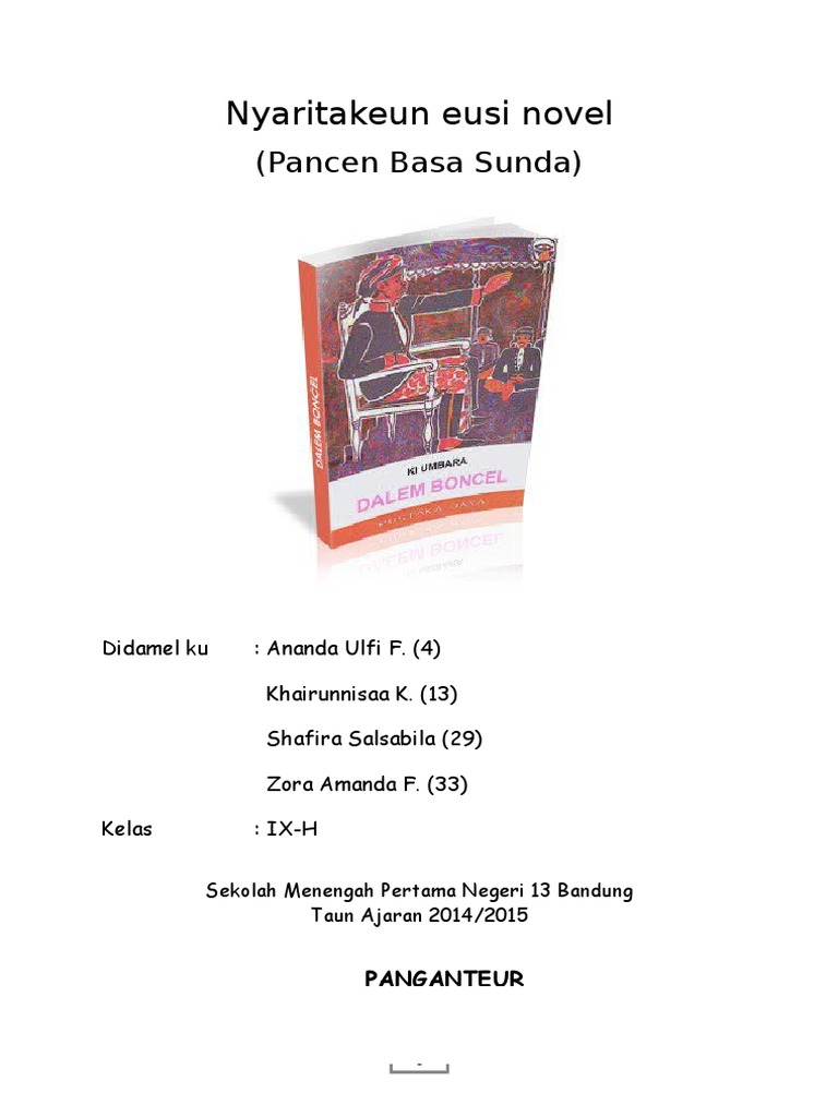 B Sunda Novel 2