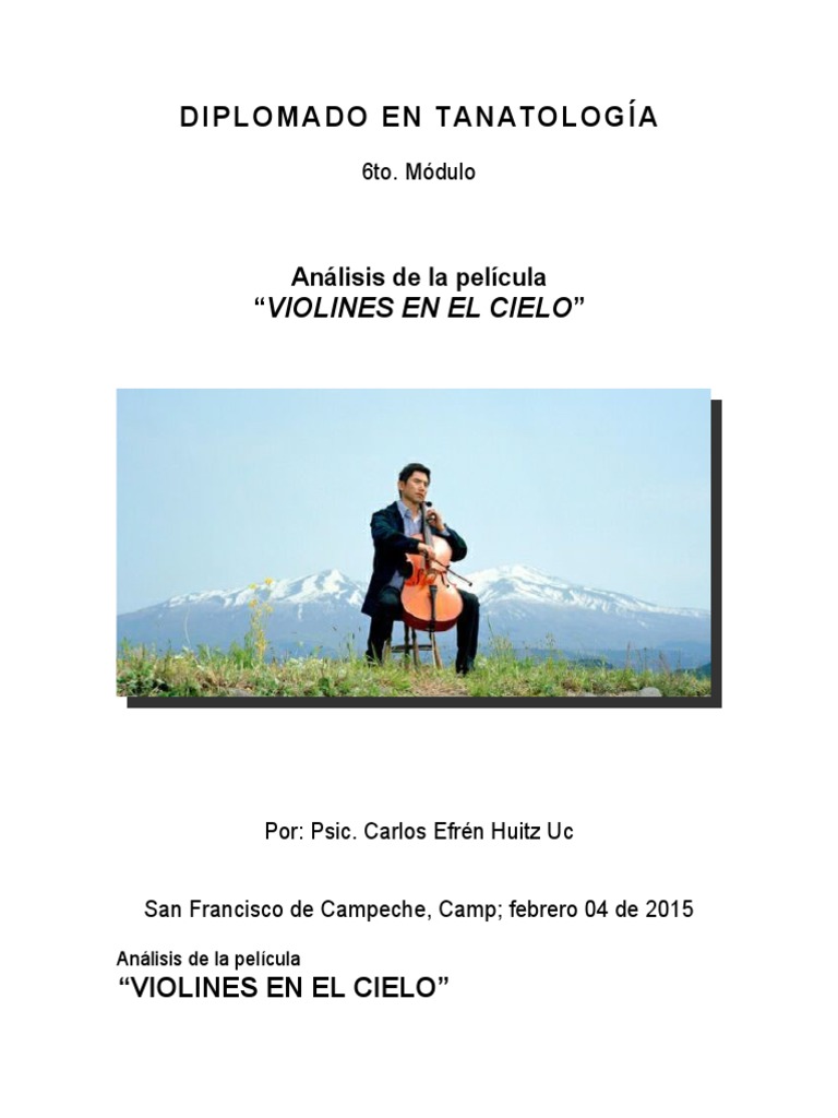 Análisis Película Violines en El Cielo PDF
