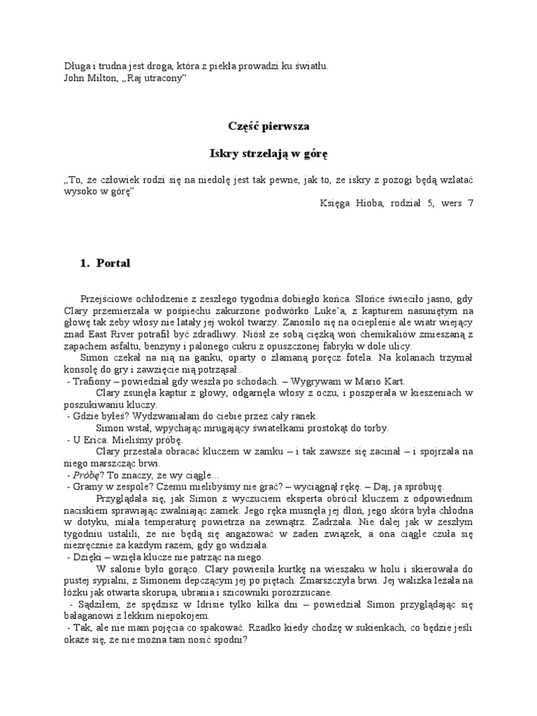 Dary Anioła Miasto Szkła Pdf Download