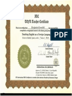 tefl certificate
