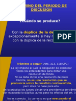 Procedimiento Ordinario - Termino Probatorio