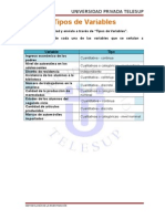 Tipos de Variables