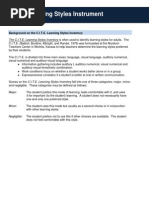 Cite Learning Styles Instrument