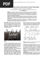 A Study of Switching Overvoltages On Block Power Transformer