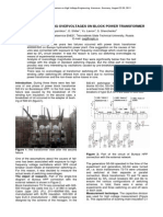 A Study of Switching Overvoltages On Block Power Transformer