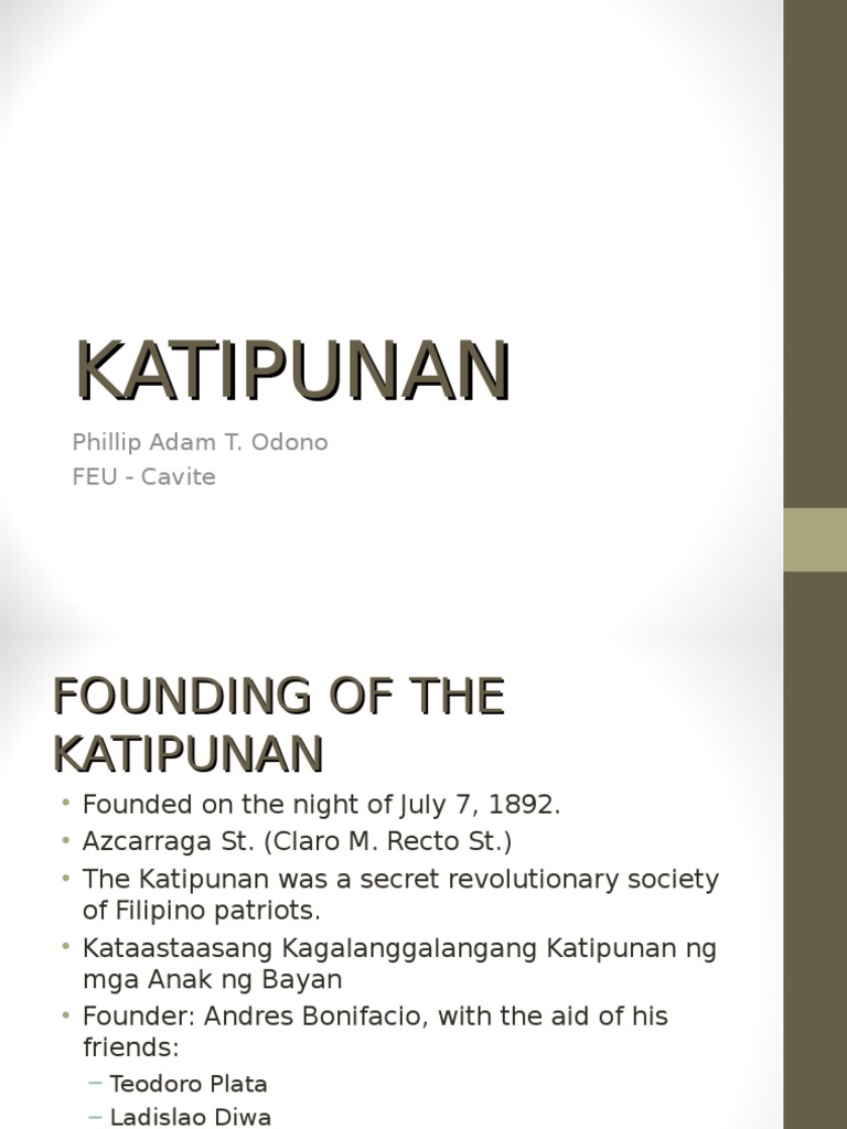 Lesson 5 - Katipunan | Pdf | Philippines | Armed Conflict