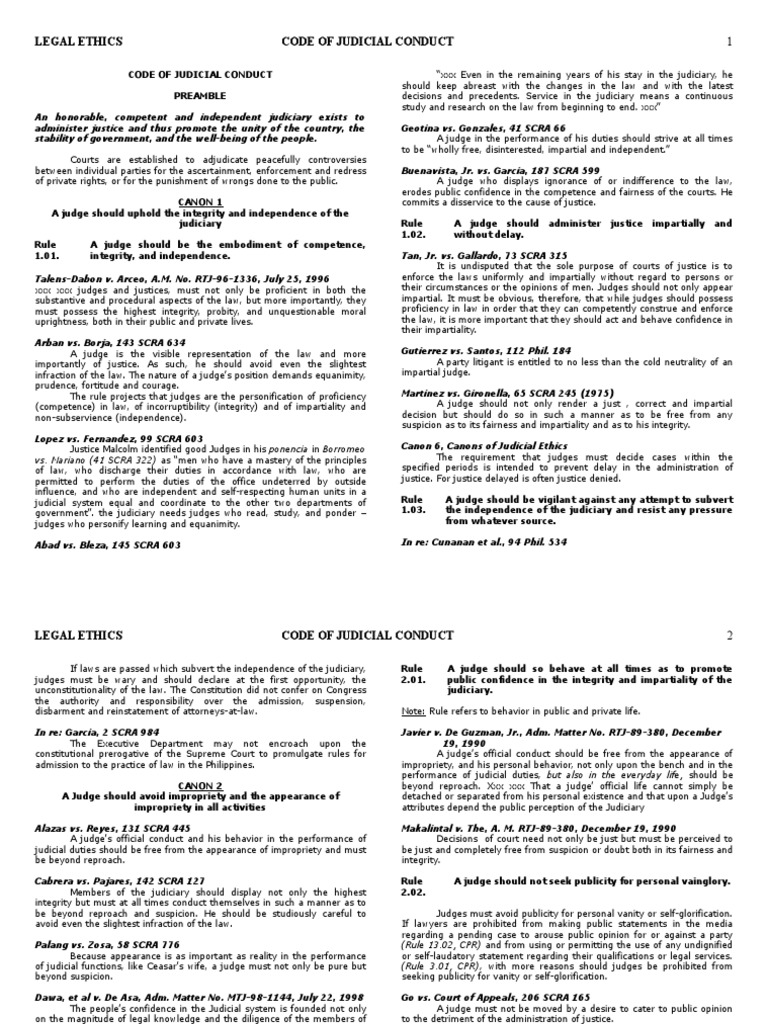 Judicial Conduct and Ethics Overview | PDF | Judiciaries | Judge