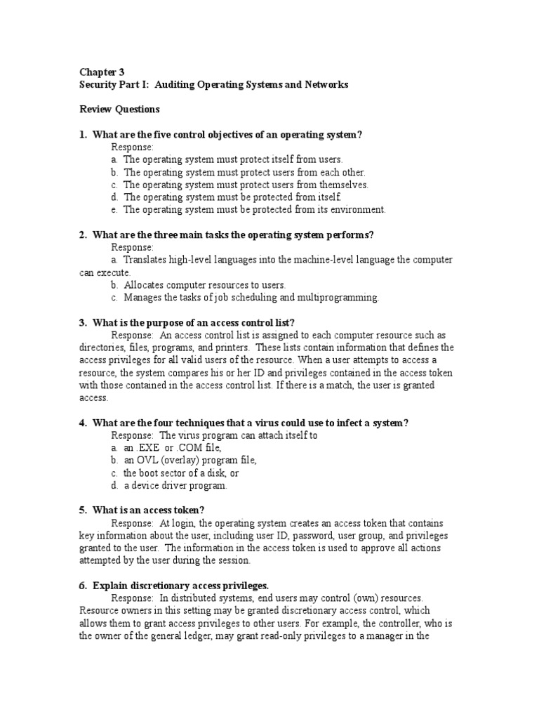Operating Systems Security Auditing | PDF | Firewall (Computing ...