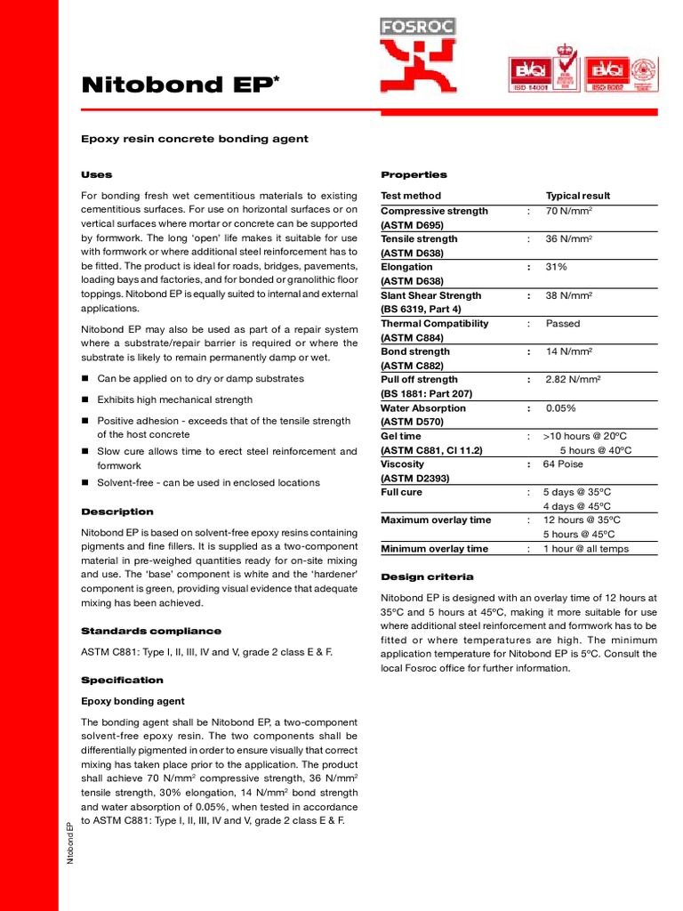 Nitobond Ep.. PDF Epoxy Concrete