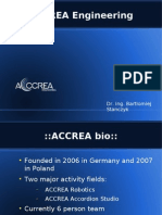 ACCREA Engineering: Dr. Ing. Bartlomiej Stanczyk