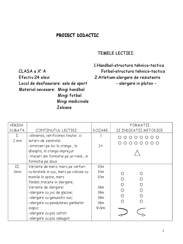 Plan De Lectie Efs