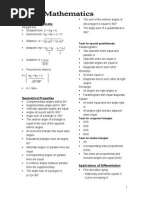 Mathematics Formula Sheet & Explanation: 2014 GED Test Resources | PDF