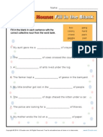 Collective Nouns Fill in The Blank PDF