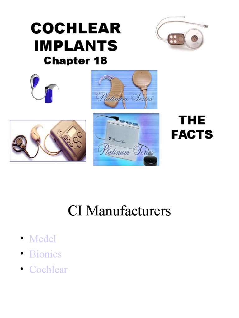 Cochlear Implants | PDF | Hearing Loss | Hearing Aid