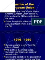 Timeline of The European Union