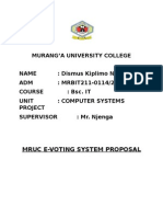 MRUC E-Voting System Proposal