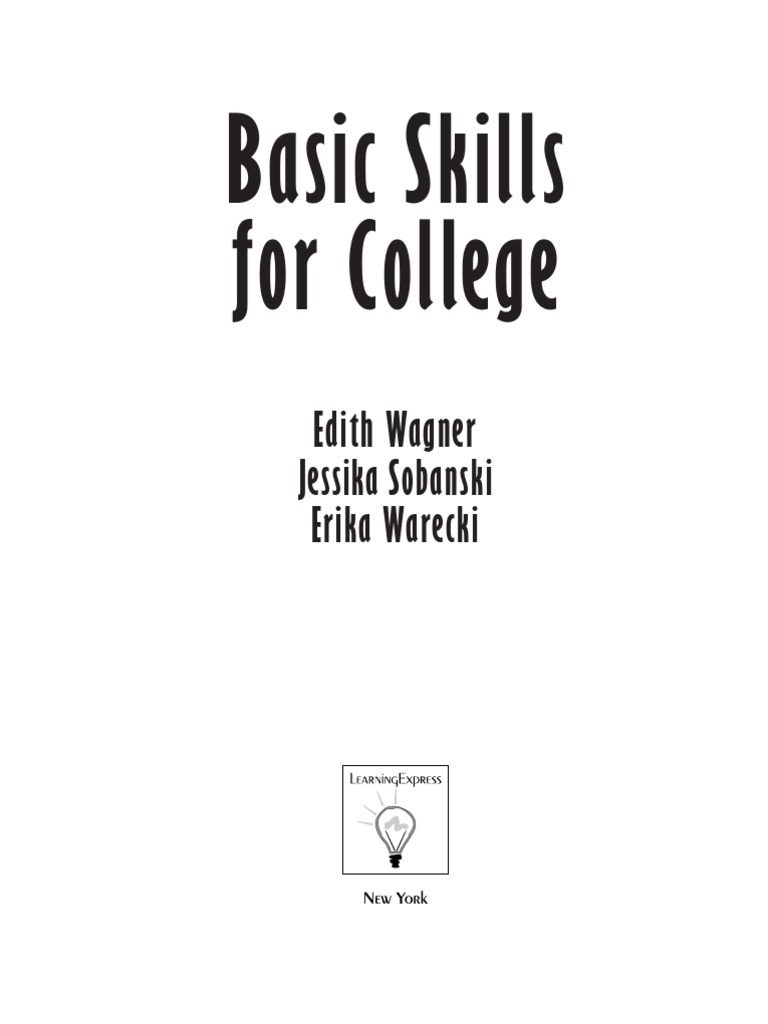 Basic Skills For College | PDF | Sat | Act (Test)