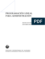 Teoría y problemas de programación lineal