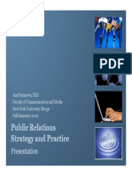 PR Strategy Practice Fall 2009 Pejcinova