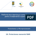 18. Proiectarea Memoriei RAM