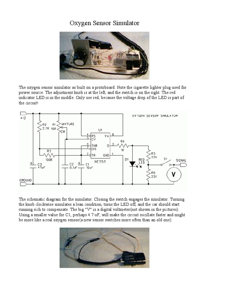 Oxygen Sensor Simulator Jumper Resistor Electronic Circuits